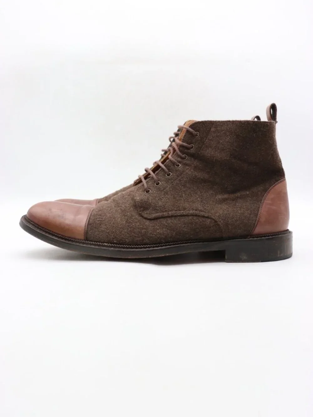 Taft Jack Chukka Brown Boots Men's Size EU 45 Leather Block Heel Ankle Spain